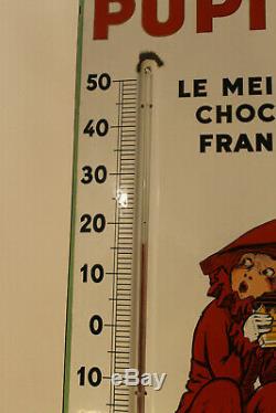 Superbe thermomètre chocolat pupier eas strasbourg état superbe