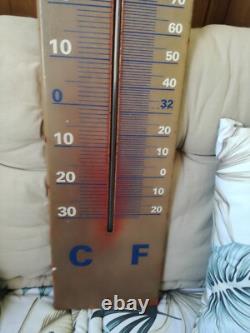 Superbe tôle publicitaire de photo agfa ancien termomètre