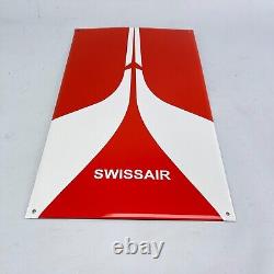 Swissair Logo 50x30 CM Plaque en Email Émaille Bouclier
