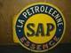 TOLE SAP LA PETROLEENNE ESSENCE ANNEES 20 bidon huile oil pompe char essence