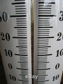 Thermomètre émaillé CASTROL bombé