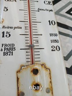Thermomètre émaillé ancien
