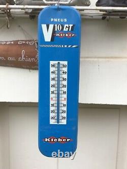 Thermometre plaque émaillée pneu Kléber V10 GT 67.5x17.5