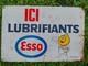 Tole Esso Publicitaire Ancienne Peunte Garage Voiture Annees 60-70 Plaque Email