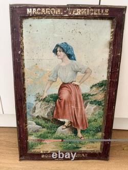 Tôle Publicitaire Macaroni Vermicelle Bozon Verduraz