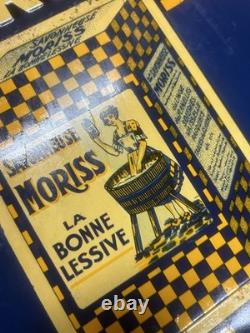 Tôle Publicitaire Plaque Produits Moriss Savon Lessive Deandreis Marseille