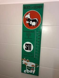 Tôle Thermomètre 68 x 18 cm Pub Salins du Midi Blocs à lécher pour Ruminants