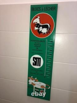 Tôle Thermomètre 68 x 18 cm Pub Salins du Midi Blocs à lécher pour Ruminants