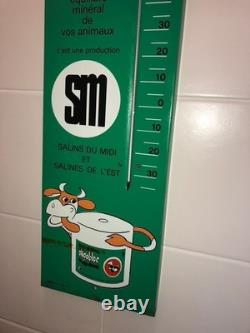 Tôle Thermomètre 68 x 18 cm Pub Salins du Midi Blocs à lécher pour Ruminants