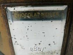 Tole ancienne Chocolat MENIER Signée FIRMIN BOUISSET