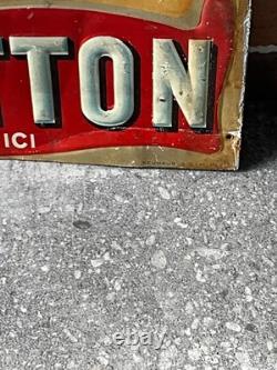 Tôle lithographiée publicitaire CYCLES PANNETTON, NEUHAUS Paris, 1920