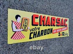Tole publicitaire Boulet Charbon CHARSAC