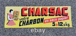 Tole publicitaire Boulet Charbon CHARSAC