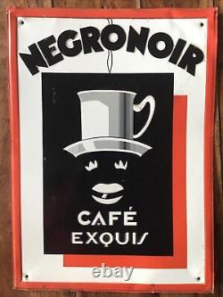 Tôle publicitaire ancienne NEGRONOIR / Café Exquis