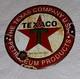 Très Ancienne Plaqûe Émaillée TEXACO 1933 RARE