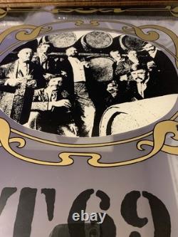 Tres Rare Ancien Miroir De Bar Whisky Vat 69