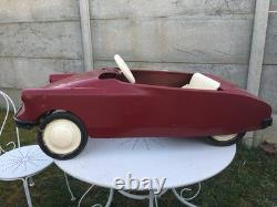 Tres Rare Ancienne Voiture A Pedale En Tole Ds Citroen
