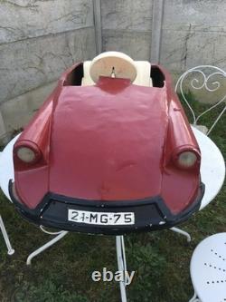 Tres Rare Ancienne Voiture A Pedale En Tole Ds Citroen