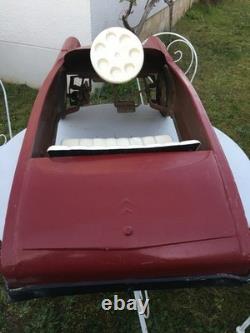Tres Rare Ancienne Voiture A Pedale En Tole Ds Citroen