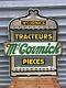 Tres Rare Tole Materiel Agricole MC Cormick Tracteur Et Pieces