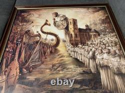 Tres Tres Rare Superbe Grand Cadre Biere Grimbergen. Au Nom Du Silence