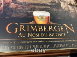 Tres Tres Rare Superbe Grand Cadre Biere Grimbergen. Au Nom Du Silence