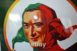 Très grande PLAQUE EMAILLE HOFNAR cigares ++ 1 mètre 60 cm ++