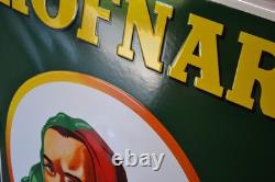 Très grande PLAQUE EMAILLE HOFNAR cigares ++ 1 mètre 60 cm ++