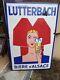Très rare Plaque Émaillée Ancienne LUTTERBACH 1,5m1m Bière d'Alsace 1959