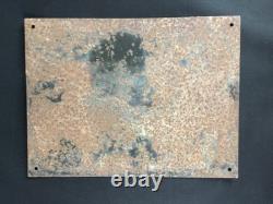 Très rare plaque publicitaire émaillée ancienne réchauds Godin U. R. G. Butagaz