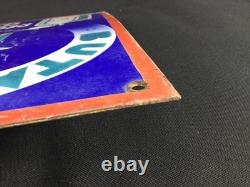 Très rare plaque publicitaire émaillée ancienne réchauds Godin U. R. G. Butagaz