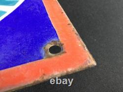 Très rare plaque publicitaire émaillée ancienne réchauds Godin U. R. G. Butagaz