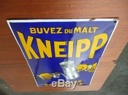 UNIQUE plaque émaillée Malt KNEIPP