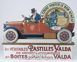 Valda Automate 1929 Automobile IL Court Porter Bon Remede Vintage Publicitaire