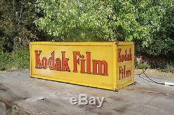 Vecchia bellissima insegna espositore pubblicitario luminoso kodak film
