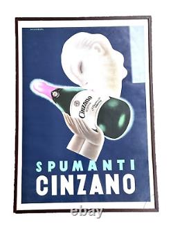 Vins Mousseux Cinzano Publicitaire Nico Edel 64cmX46cm