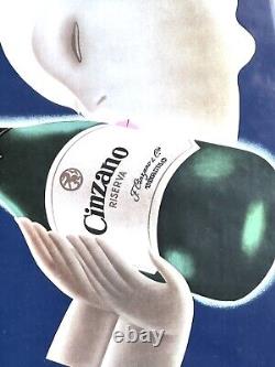 Vins Mousseux Cinzano Publicitaire Nico Edel 64cmX46cm