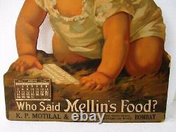 Vintage Mellin'S Baby Food Découpé Publicité Signe Carton Calendrier C 1930 F