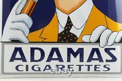 XL Adamas Cigarettes 60x40 cm Plaque en Email Émaille Bouclier Émail