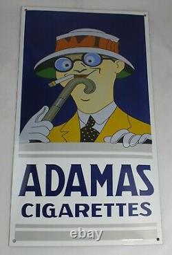 XL Adamas Cigarettes 70x40 CM Plaque en Email Émaille Bouclier Émail