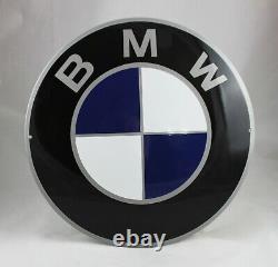 XL BMW Plaque en Email Émaille Logo Plaque Publicité Émail Signer Ø 50 CM