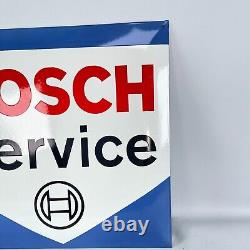 XL Bosch Service Plaque en Email Émaille Bouclier 50x50cm