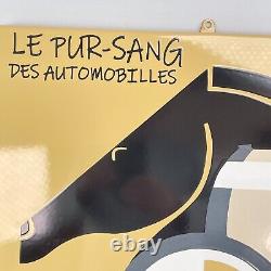 XL Bugatti Français Nostalgie Plaque en Email Émaille Bouclier 50x50cm