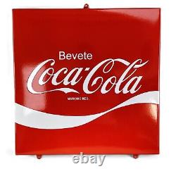 XL Coca Cola Français Nostalgie Plaque en Email Émaille Bouclier 50x50cm