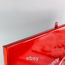 XL Coca Cola Plaque Émaillée Nostalgique Française 50x50cm Carrée