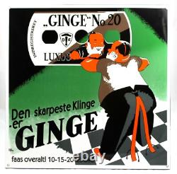 XL GINGE N°20 Luxe 58,5x58,5 cm Plaque Émaillée Panneau émaillé