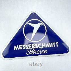 XL Messerschmitt Service Plaque en Email Plaque Émail Signer 60 X 42 CM