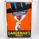 XXL Sandeman´S Port Plaque en Émail Loxton Knight Frau Femme Signer 95x65 CM