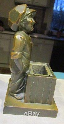 YACCO rare statuette en bronze signée H. MOLINS