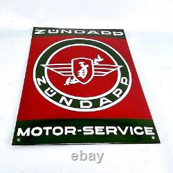 Zündapp Logo 40x30 CM Plaque en Email Émaille Bouclier